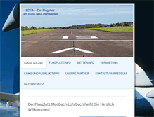 Tablet Screenshot of flugplatz-mosbach.de